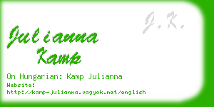 julianna kamp business card